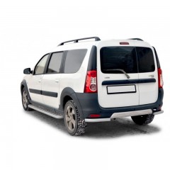 Защита порогов с алюминиевым листом для L@DA L@ЯGUS Cross (d51)(Окрашенное)