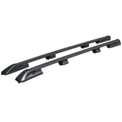 Рейлинги  для Volkswagen Multivan, Caravelle, California, Transporter (2003-20220) с удлиненной базой Чёрный