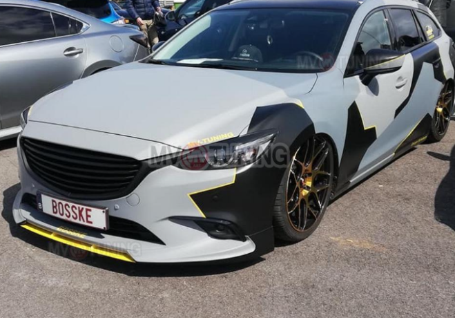 Спойлер-Вставка между клыками "SkyActivSport" для Mazda 6 (2015-н.в.) купить недорого с доставкой в Астана