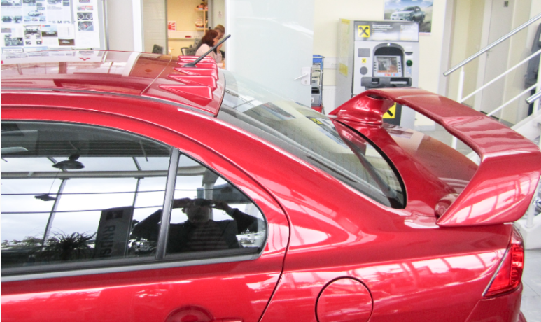 Аэродинамический рассекатель (накладка на крышу) "Zodiak Generator" для Mitsubishi Lancer X купить недорого с доставкой в Астана