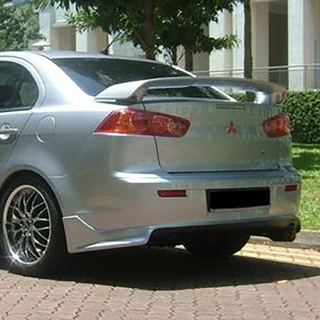 Накладка (юбка) заднего бампера "Zodiak" var №1 для Mitsubishi Lancer X (2007-2016) купить недорого с доставкой в Астана