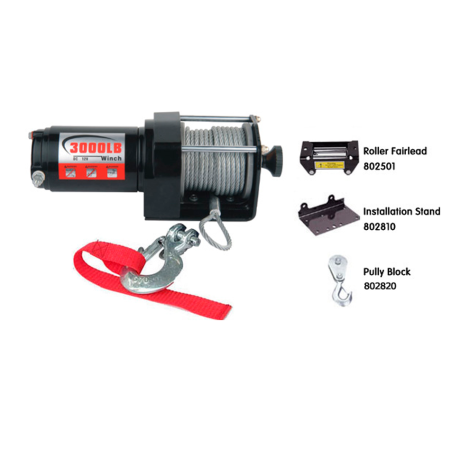 Лебедка для квадроцикла "Master Winch" PM3000, электрическая, 12В купить недорого с доставкой в Астана