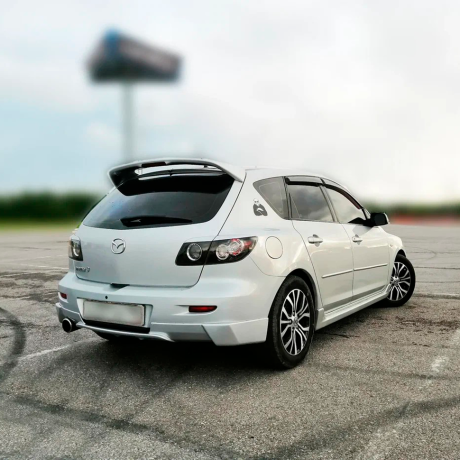 Спойлер "Двух ногий, Mazda Speed" (под стоп) для Mazda 3, хэтчбэк (2003-2009) купить недорого с доставкой в Астана