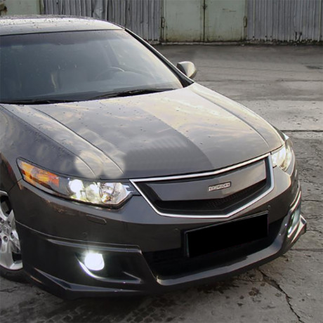 Вставка в оригинальную решетку радиатора (в сборе) "MUGEN Style" для Honda Accord VIII (2008-2010) купить недорого с доставкой в Астана